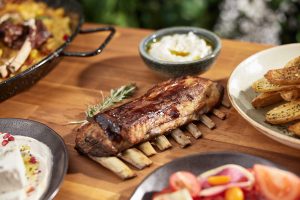 Hickory smoked lamb ribs